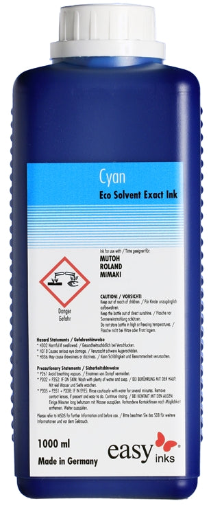 Eco Solvent Exact inkt voor Mutoh, 1 liter, incl. Smart Card - fles