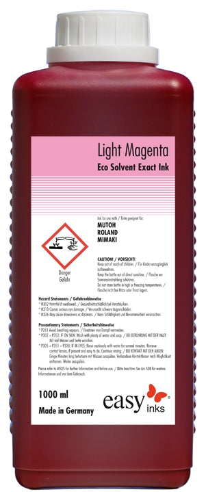 Eco Solvent Exact inkt voor Mimaki, Mutoh en Roland, 1 liter - fles