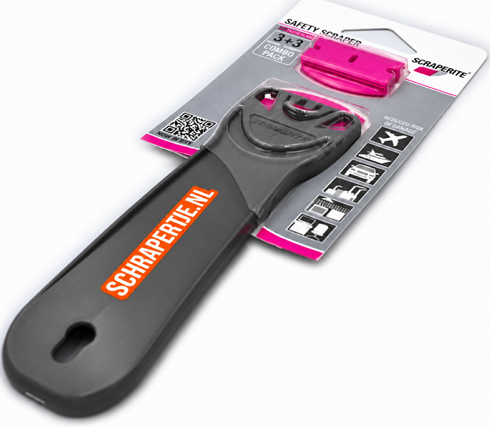 Scraperite Big Gripper + 6 reservemessen (Magenta PRO)