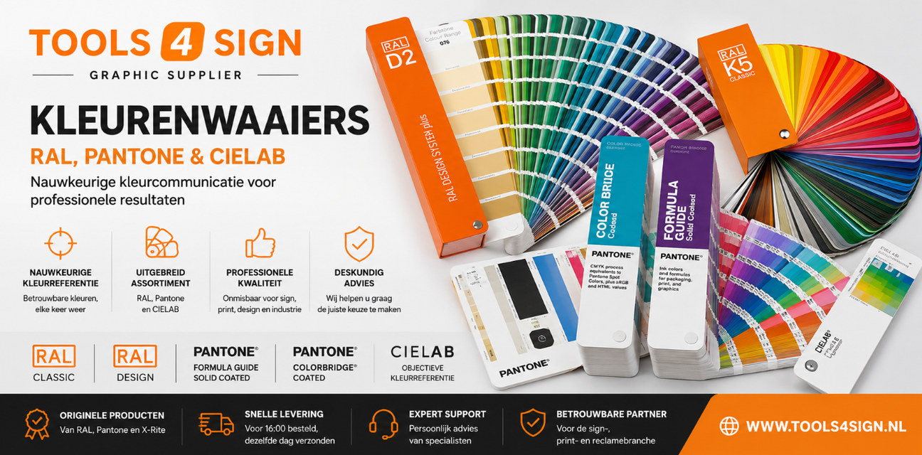 RAL, Pantone & Professionele Kleurenwaaiers