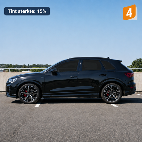 Auto met Solar Screen tintfolie 15%