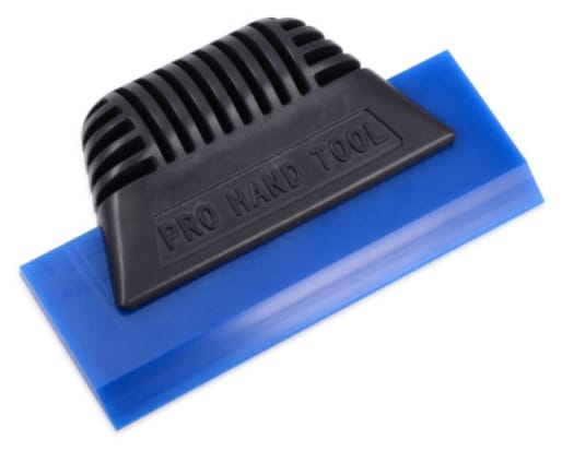 Rubberen rakel met klein handvat