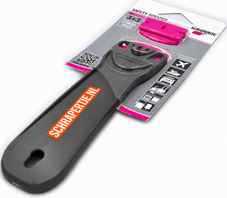 Scraperite Big Gripper + 6 reservemessen (Magenta PRO)