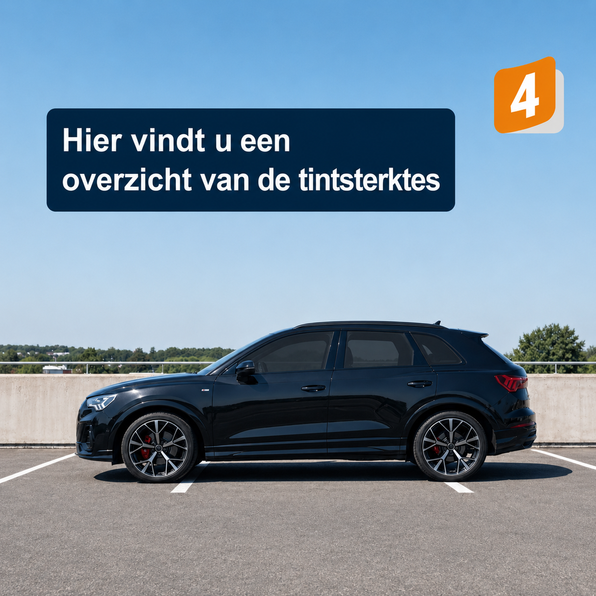 Solar Screen tintfolie op rol – overzicht van de tintsterktes